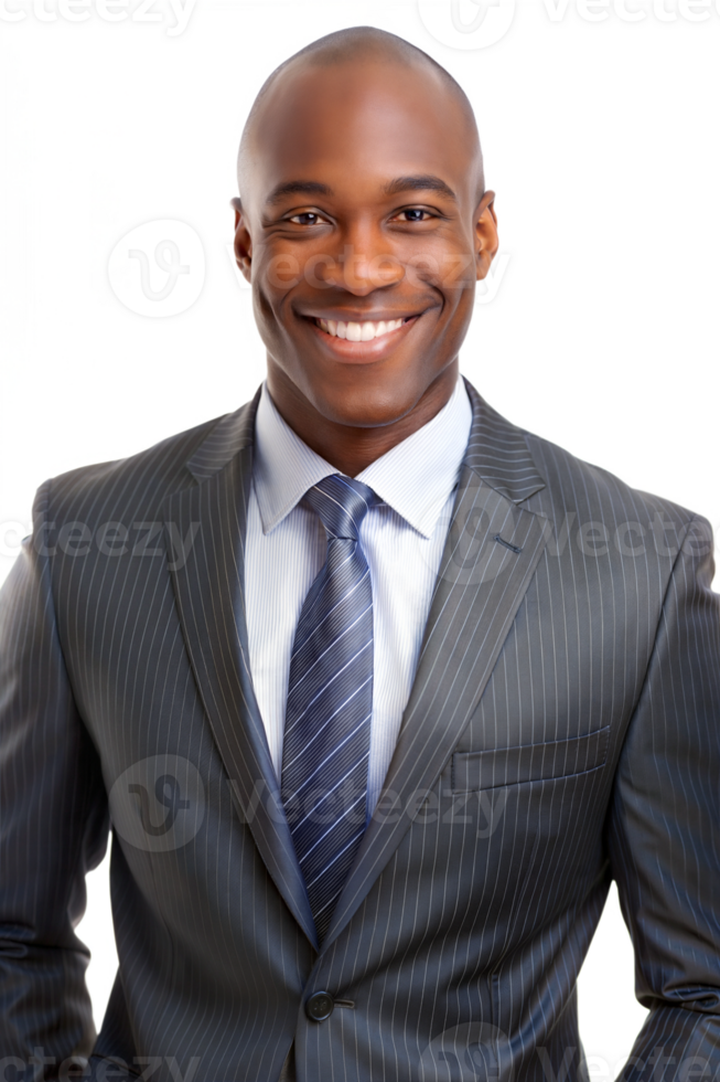 Man in a suit smiling, white background png