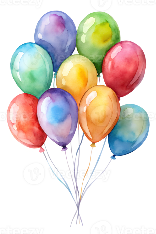 Colorful balloons floating in a joyful gathering png