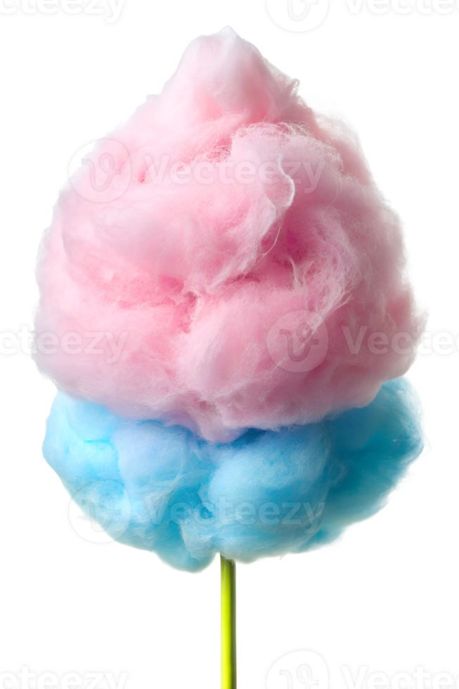 Colorful cotton candy served at a summer fair png