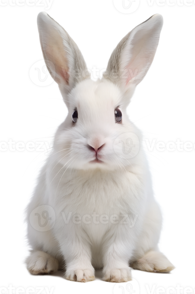 White rabbit on a simple backdrop png