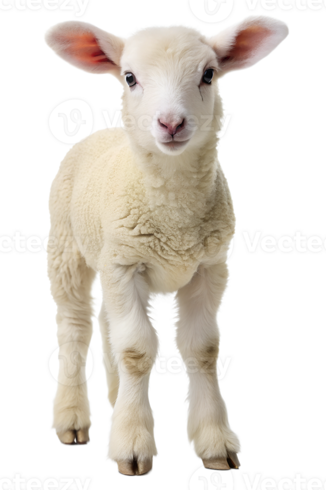 Lamb on white background in spring png