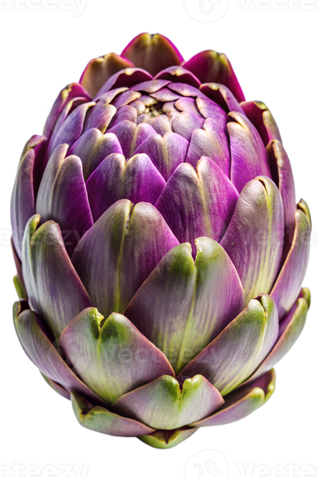 Artichoke close up against a white background png