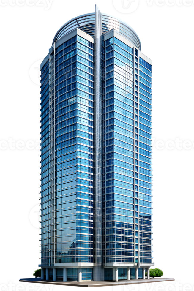 Modern office building in a bustling urban area png