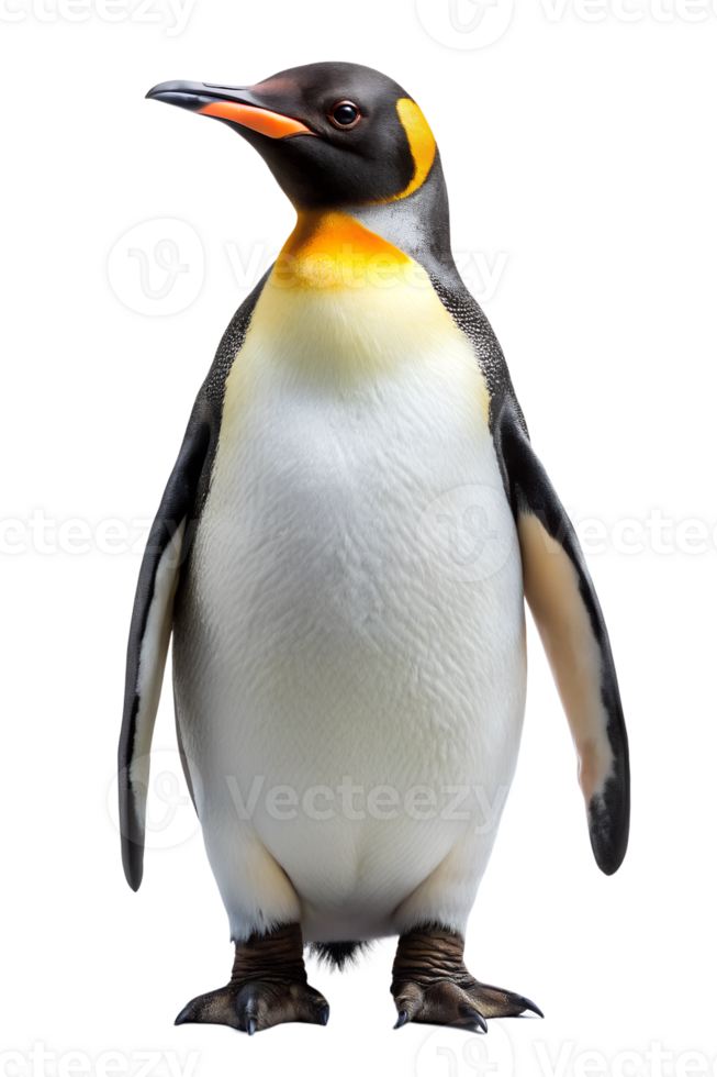 Majestic king penguin in studio png