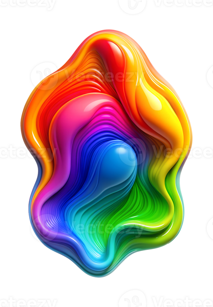 Vibrant abstract design with shapes png