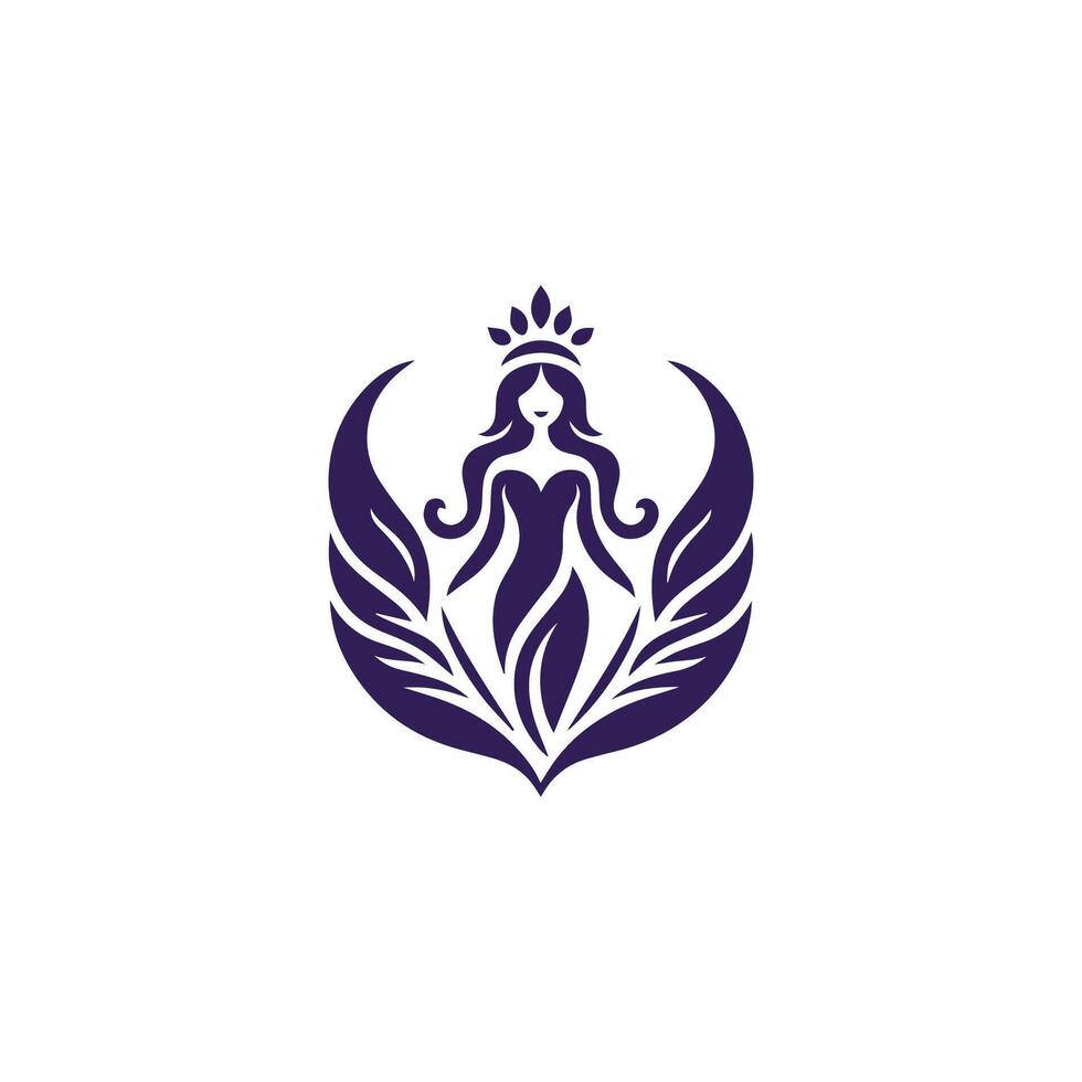 Elegant goddess logo for sale. vector
