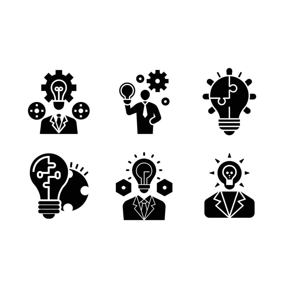 Problem-solving and line art for tech-inspired designs and innovation vector
