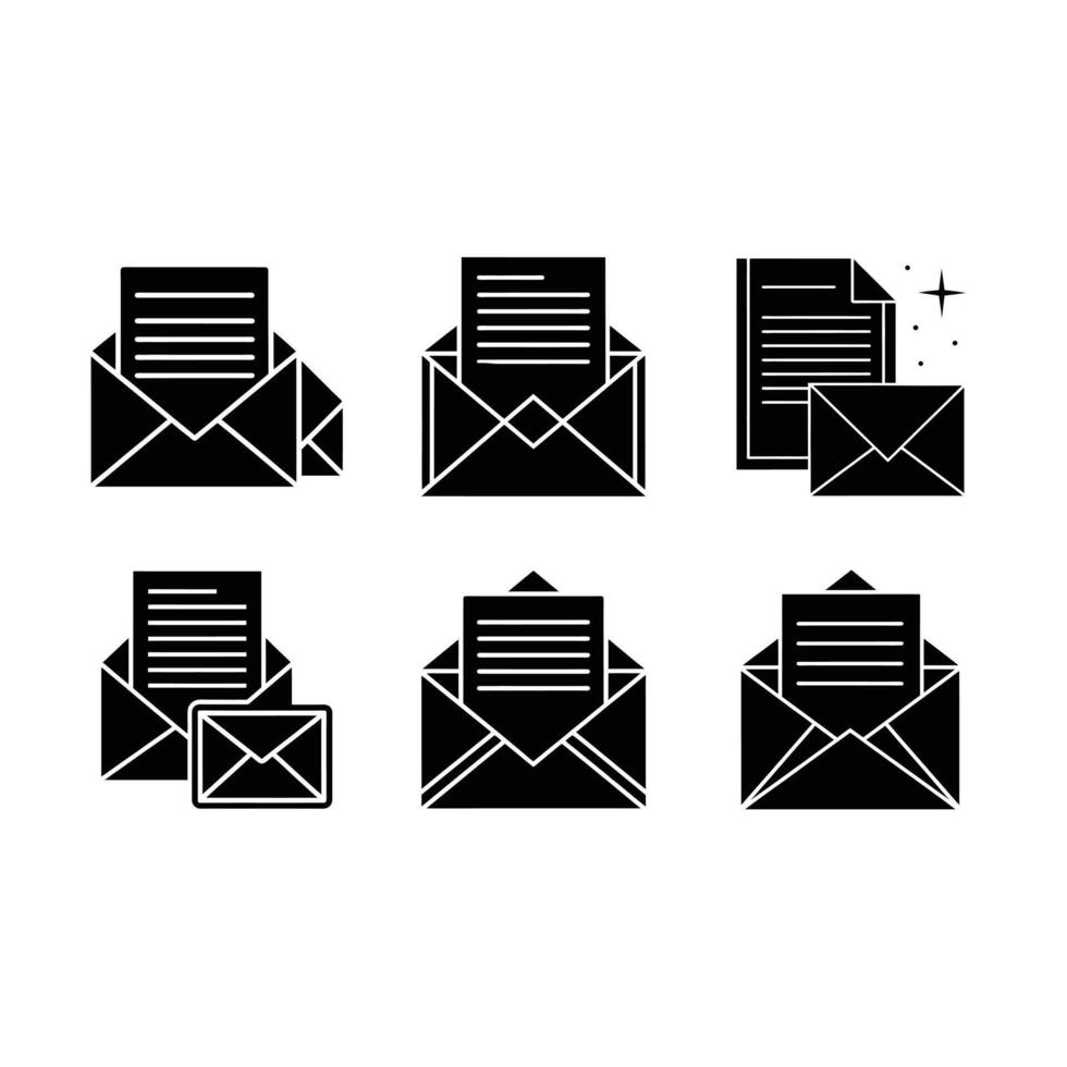 Stylish design of an envelope with a message for digital communication. vector