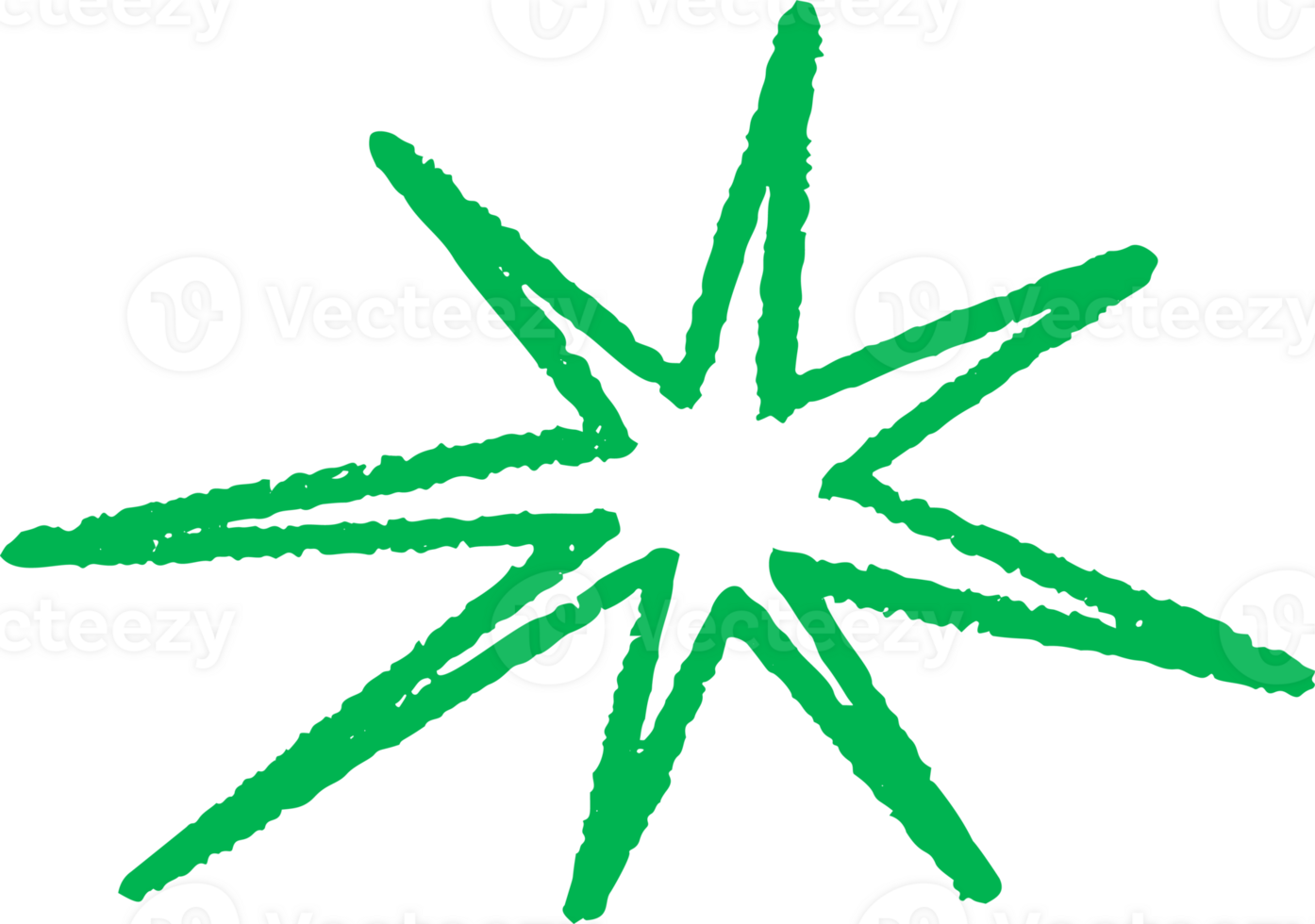 Star shape. Abstract hand drawn crayon irregular element. Cartoon outline burst. Paper cut spiky geometric figure. png