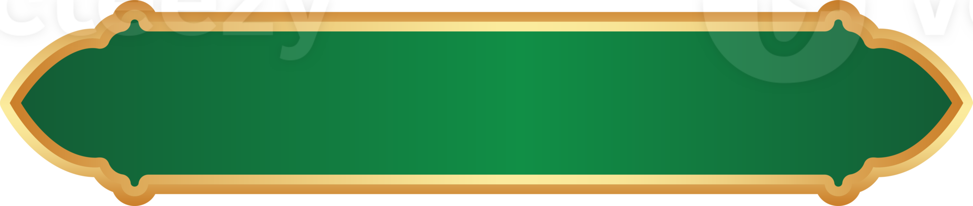 Ramadan Islamic frame with golden border. Indian ribbon shape for oriental sale banner. Tag element with traditional Muslim ornament for vintage headline and text box png