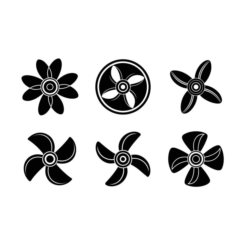 Elegant propeller icon in line art style for creative projects vector