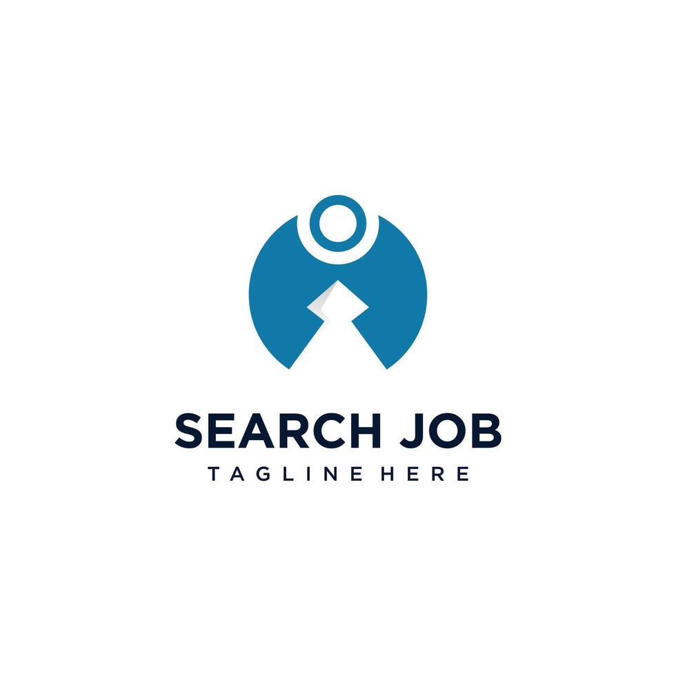 Search job icon logo design with creative concept Premium vector