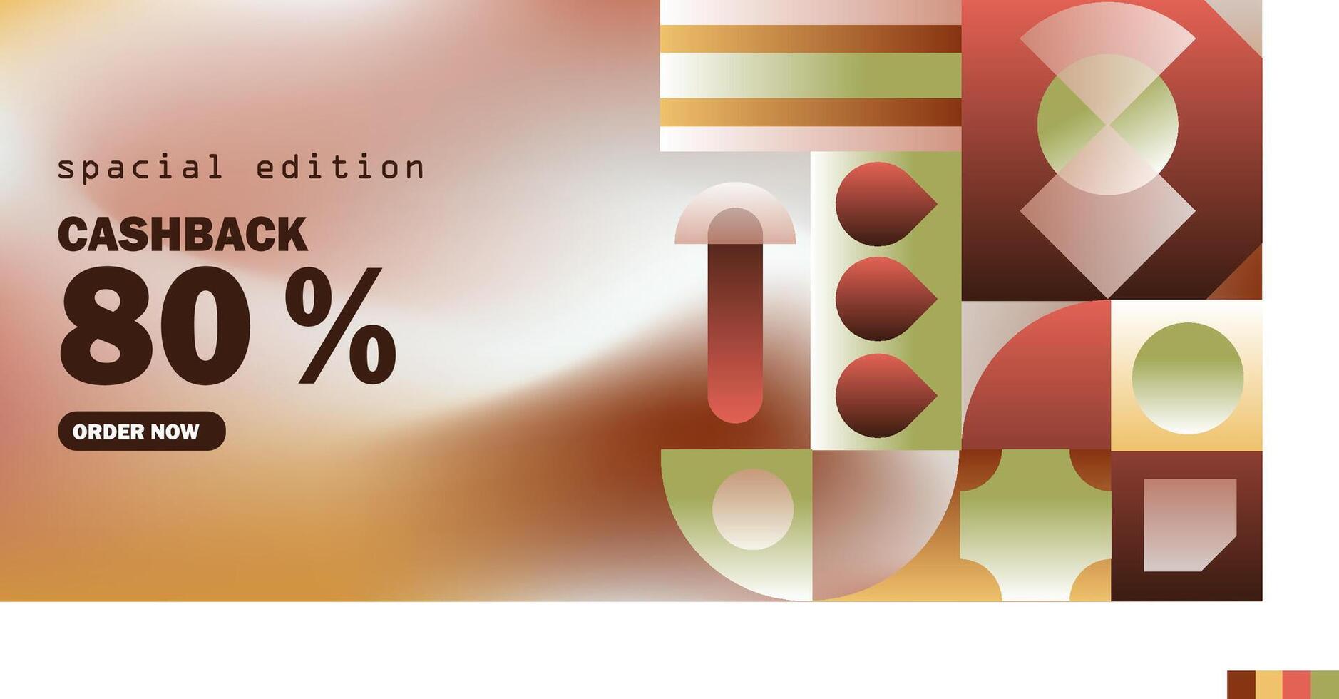 Cashback special edition banner design vector