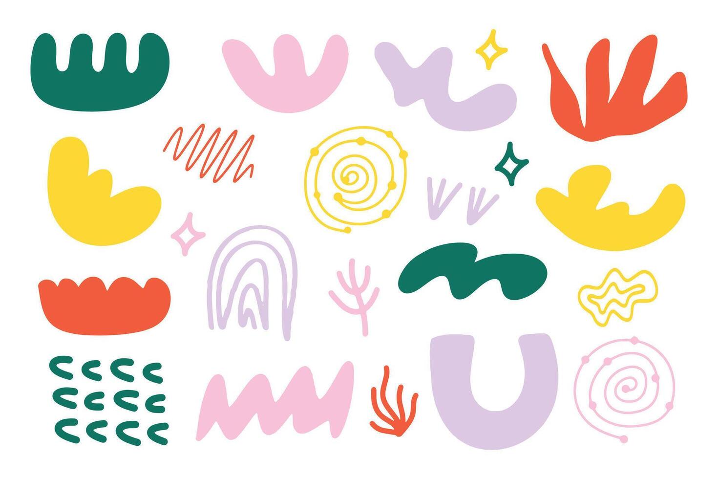 Simple Modern Abstract Shape Collection vector