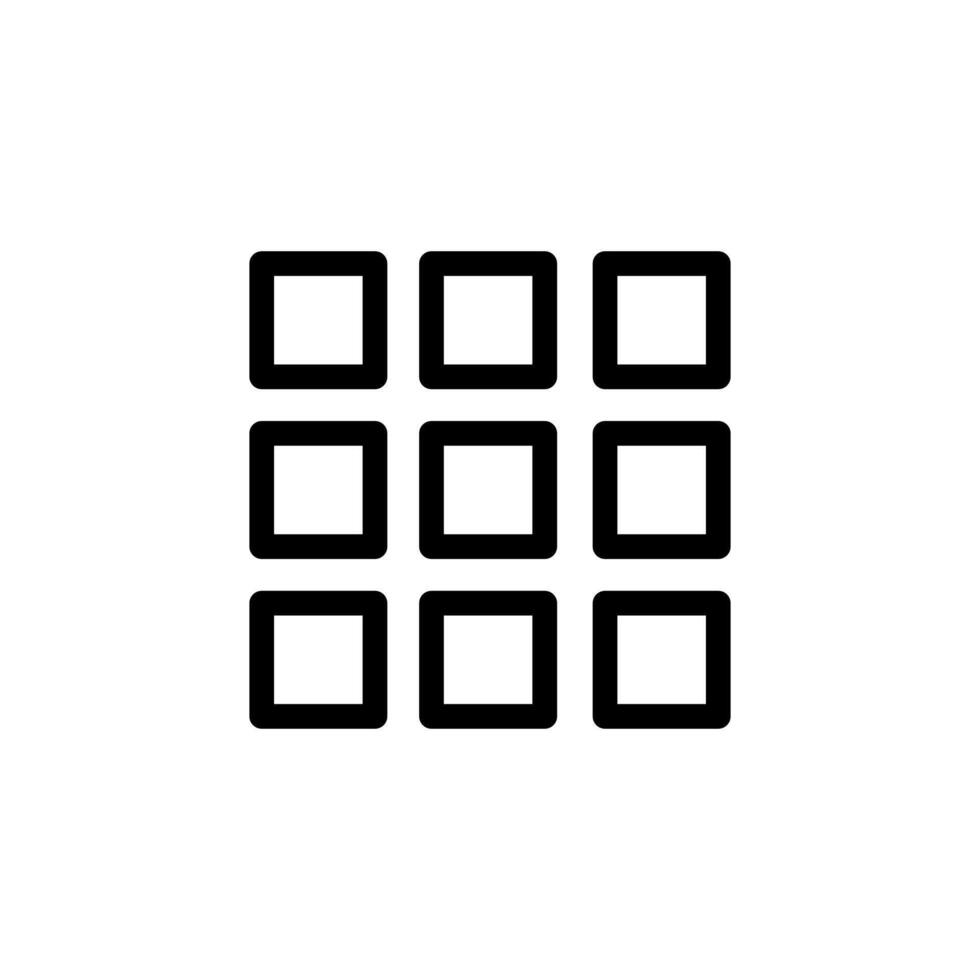 menu, navigation icon vector