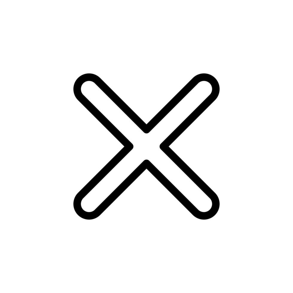 close button icon vector