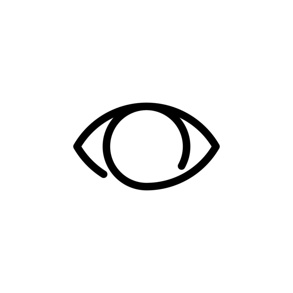 eye, eyesight, retina icon vector