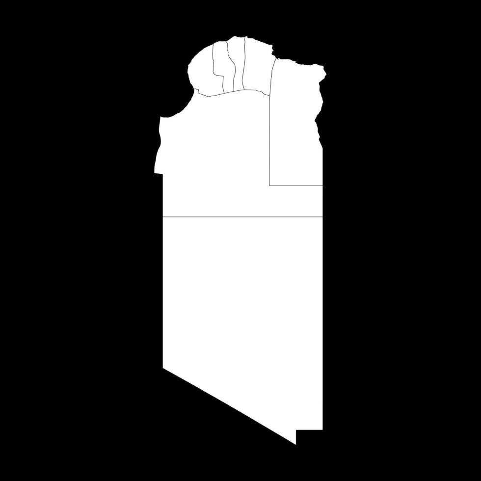 Cyrenaica region map, administrative division of Libya. illustration. vector