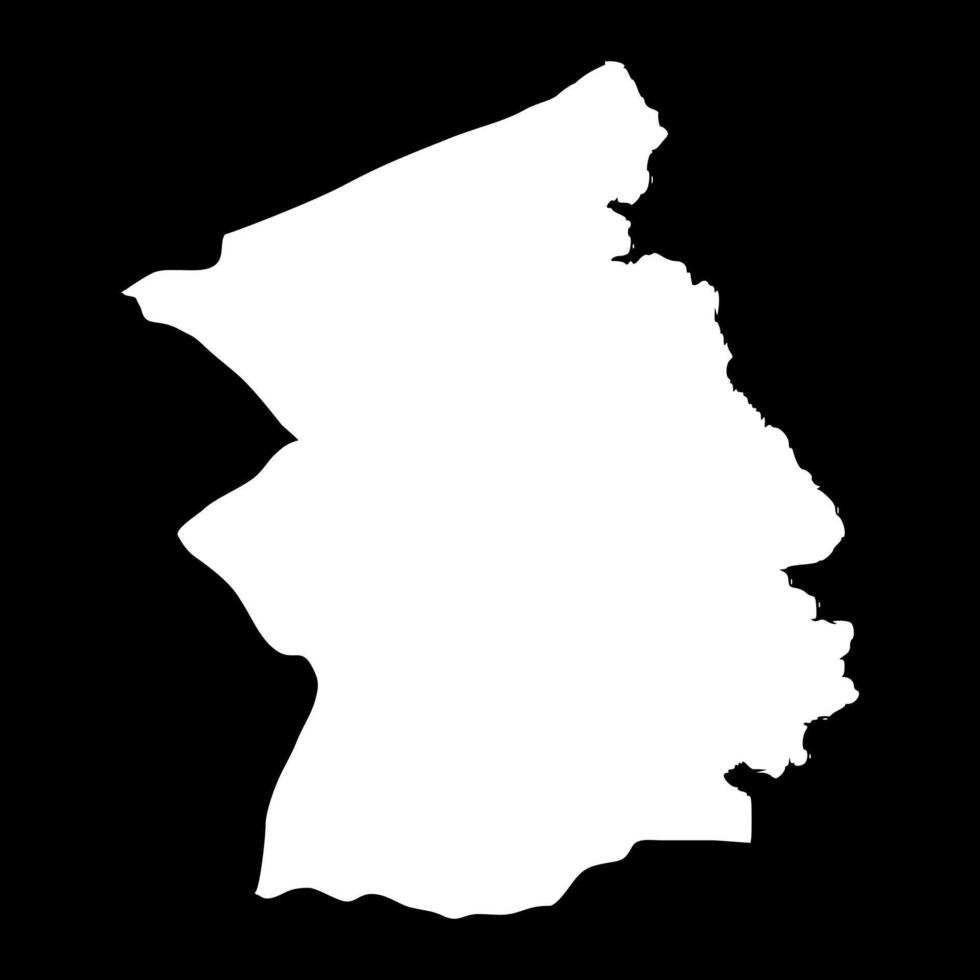 Flacq district map, administrative division of Mauritius. illustration. vector