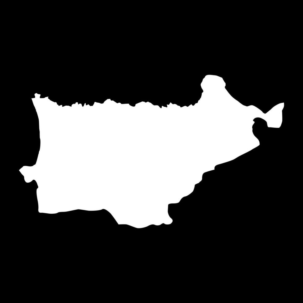 Akkar Governorate map, administrative division of Lebanon. illustration. vector