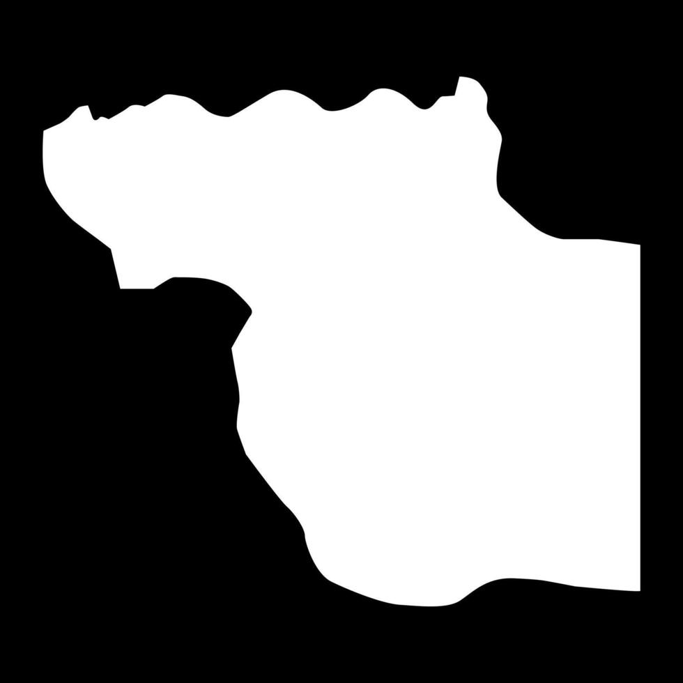 Jufra district map, administrative division of Libya. illustration. vector