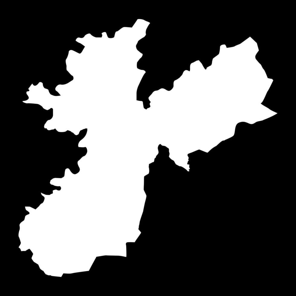 Nabatieh Governorate map, administrative division of Lebanon. illustration. vector