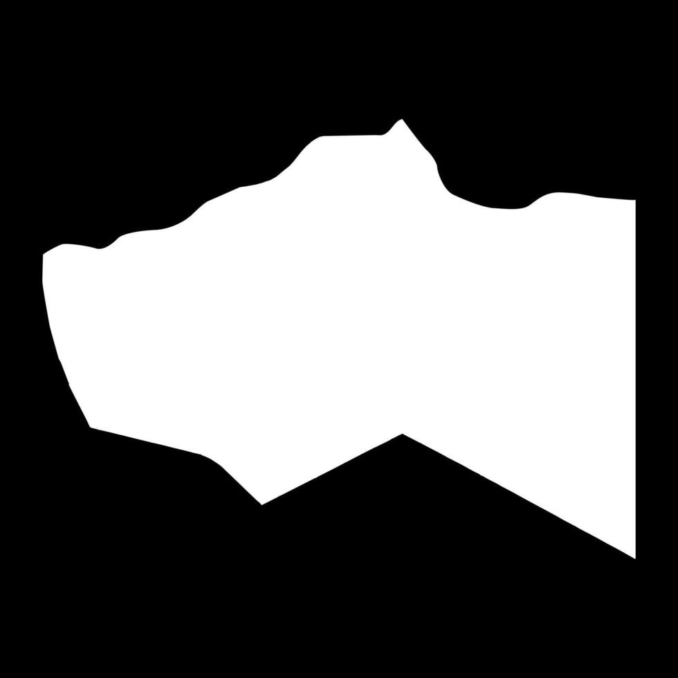 Murzuq district map, administrative division of Libya. illustration. vector