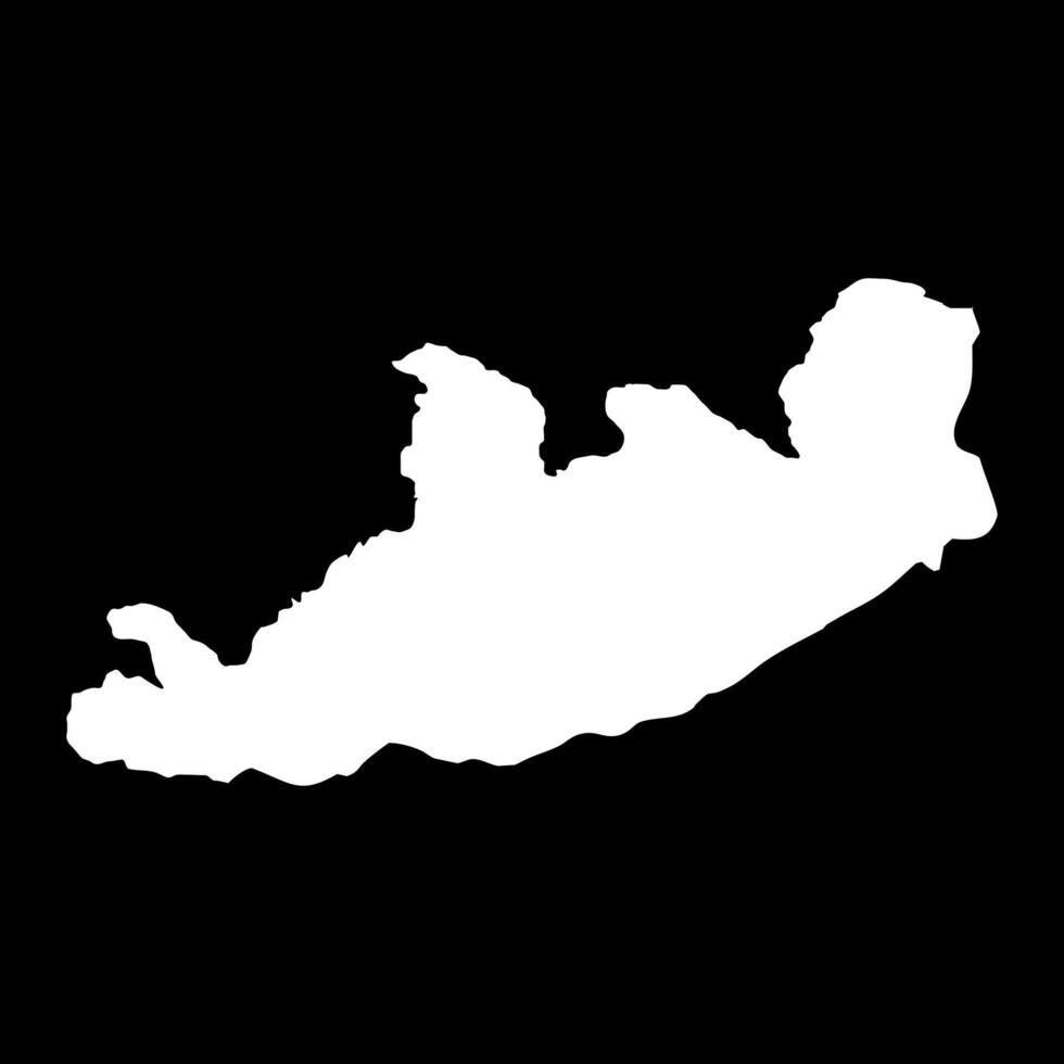 Qachas Nek district map, administrative division of Lesotho. illustration. vector