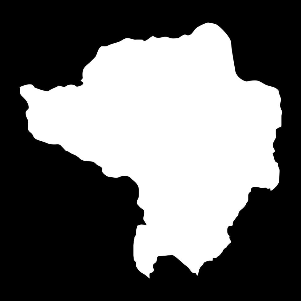 Butha Buthe district map, administrative division of Lesotho. illustration. vector