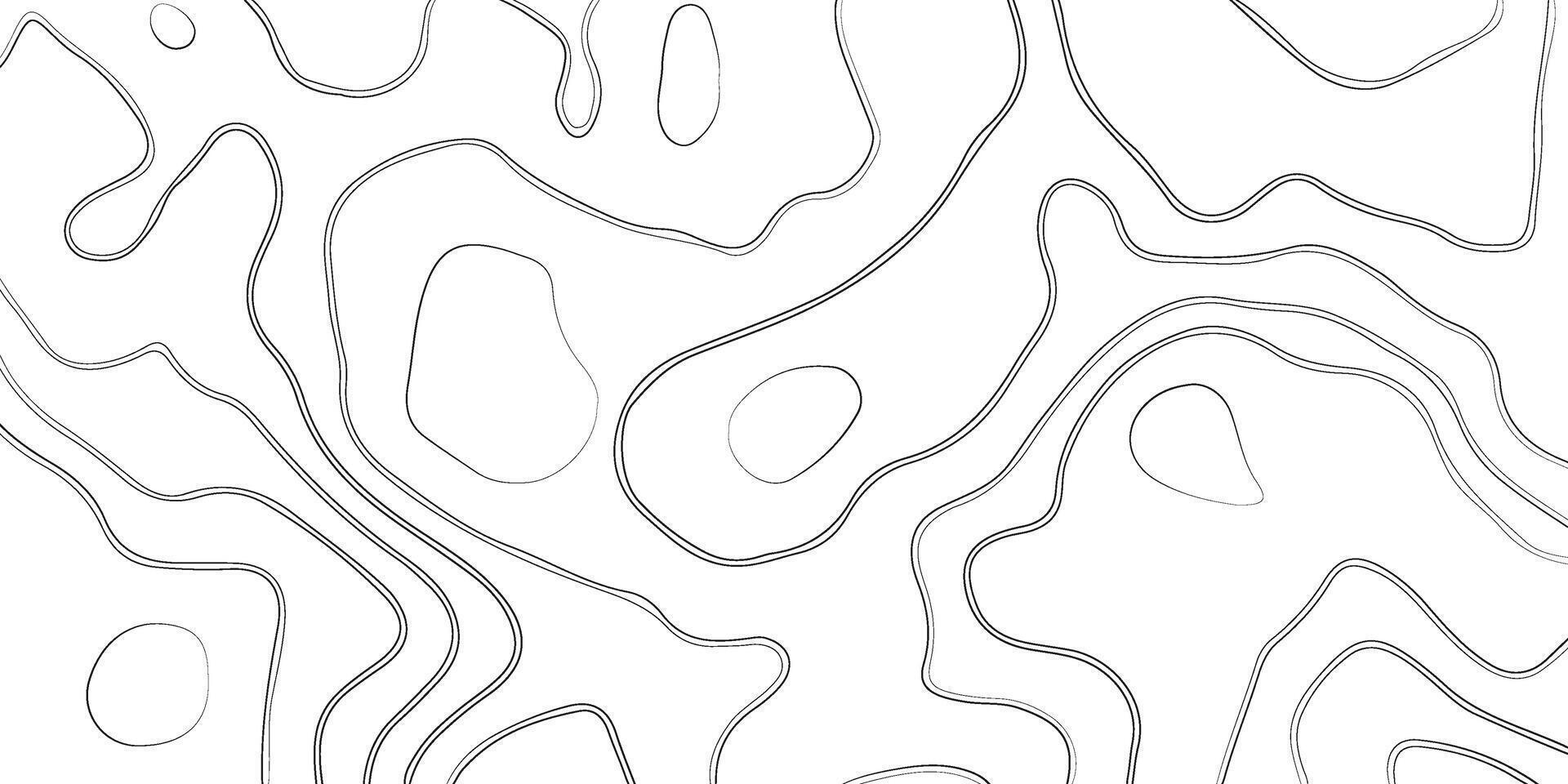 Topographic map seamless pattern. Abstract topography background. Abstract topographic background. Black and white background. vector
