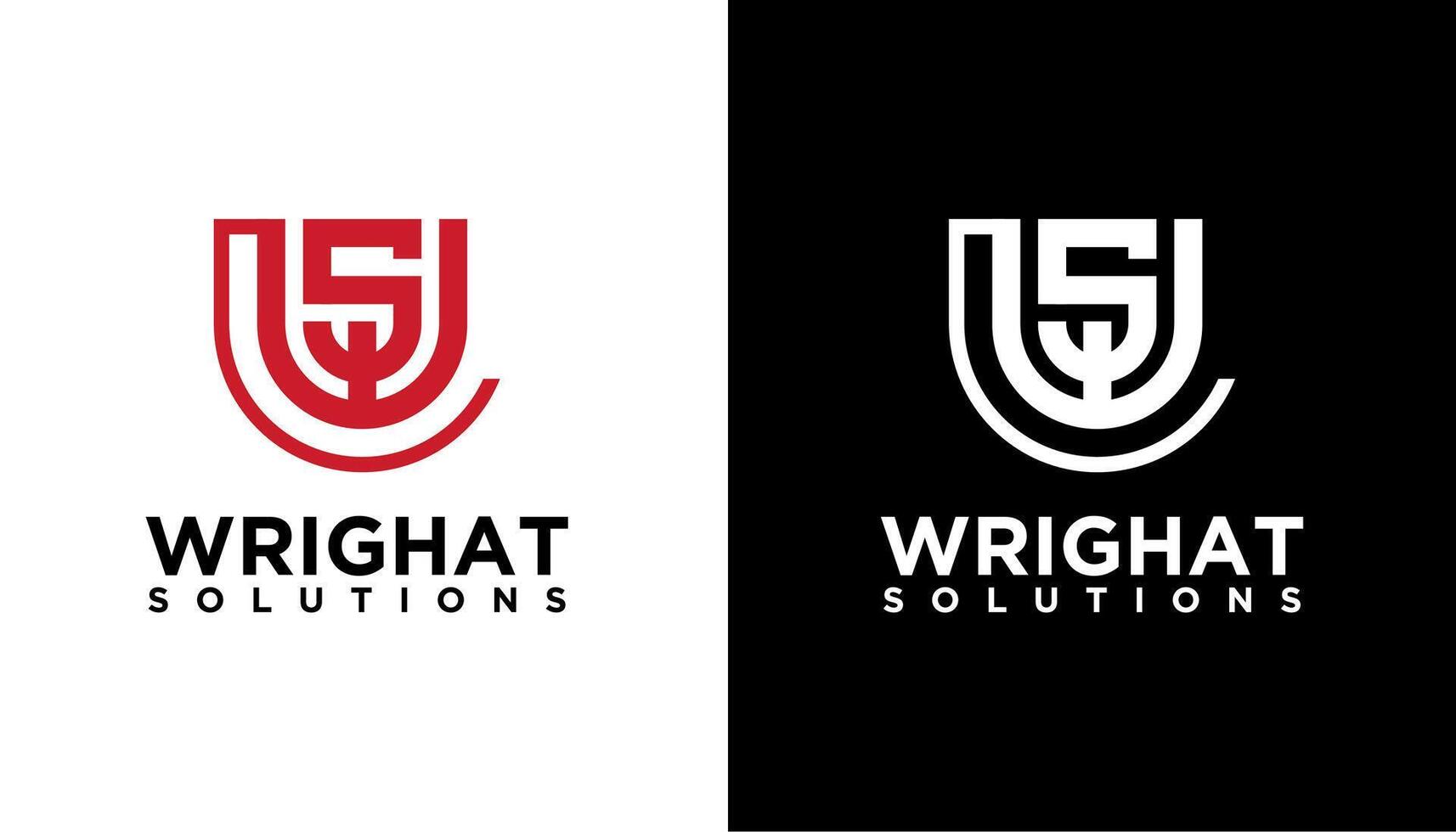 WS SW Letter logo icon design vector
