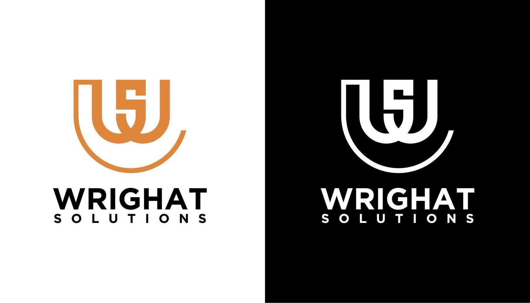 WS SW Letter logo vector