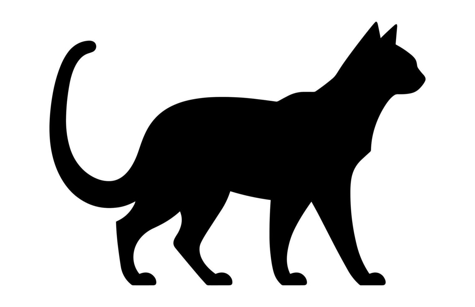 Sphynx Cat Silhouette Clipart vector