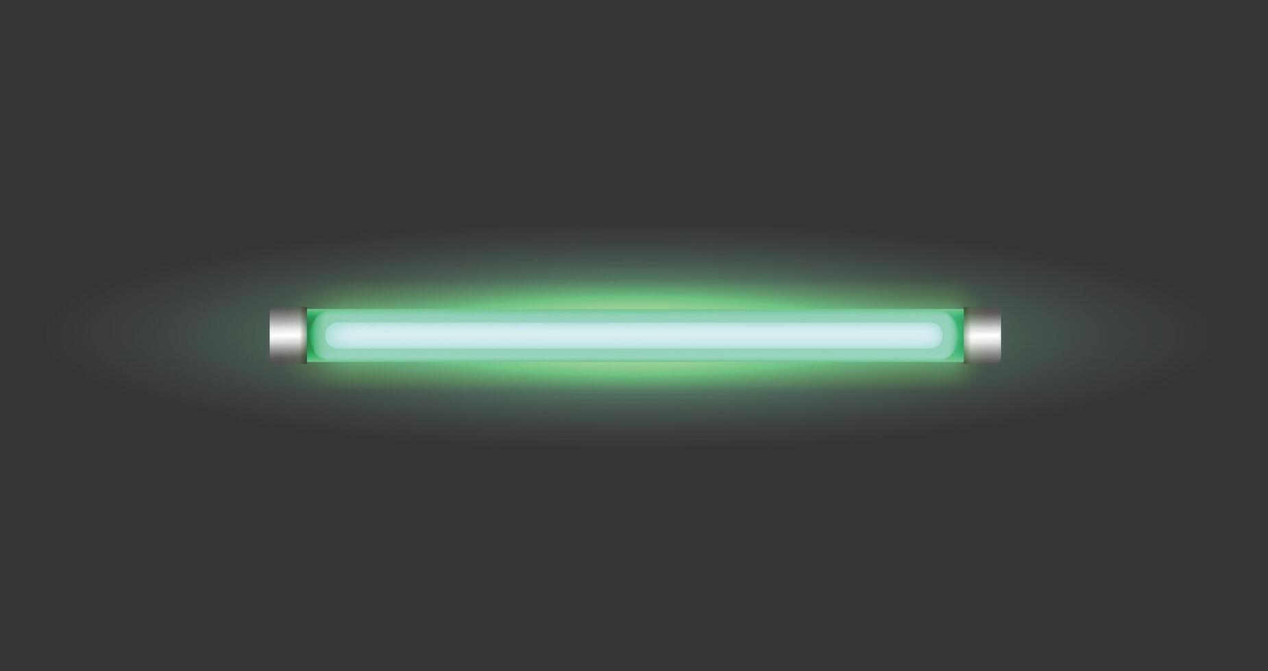Neon Led Light Tube Glowing Lamp in Vibrant Colors, creating a striking ambiance vector