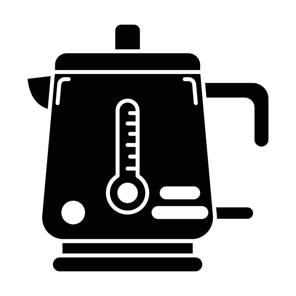 Electric kettle icon on white background vector