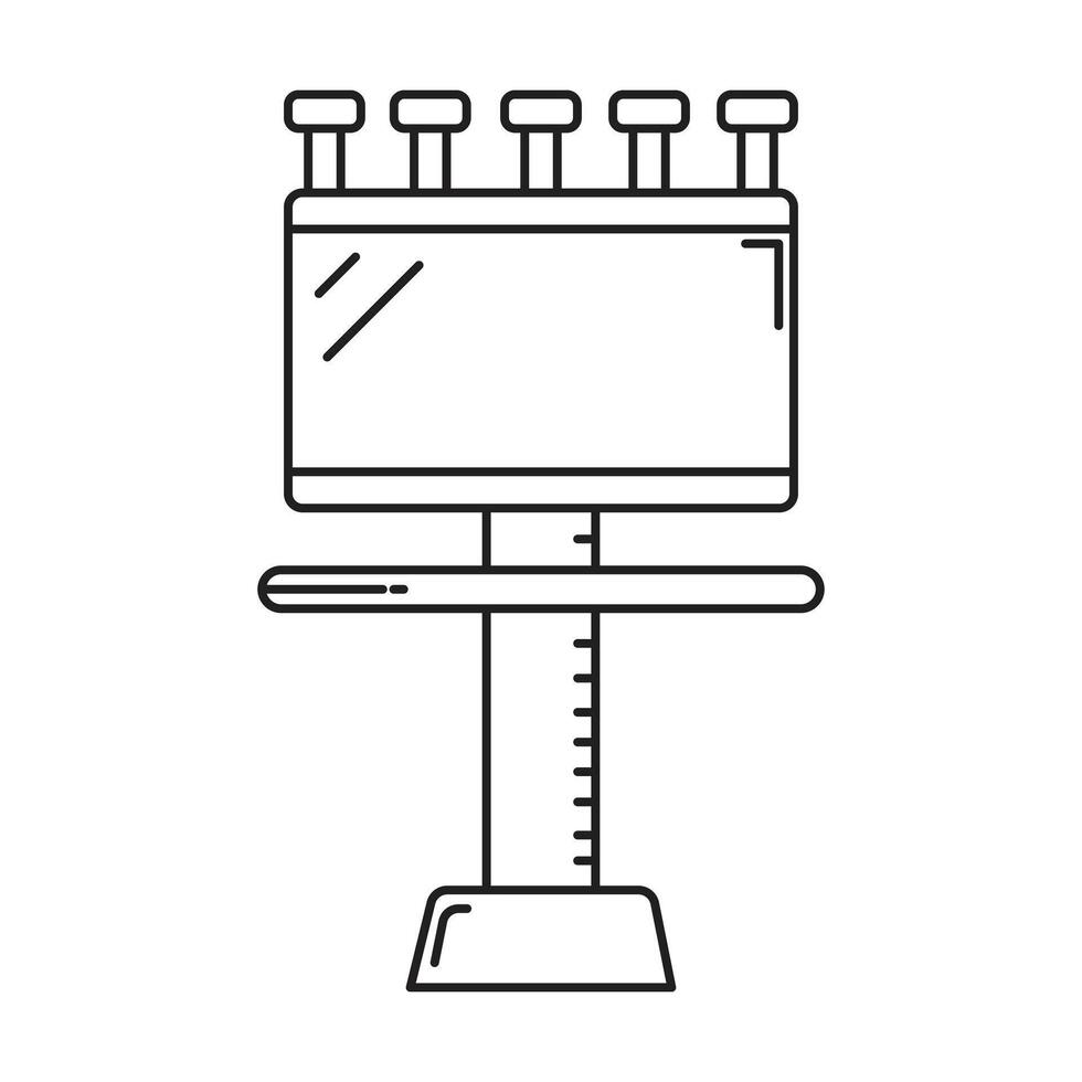 Signboard icon on white background vector