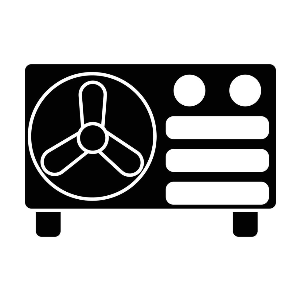 Air conditioner icon on white background vector