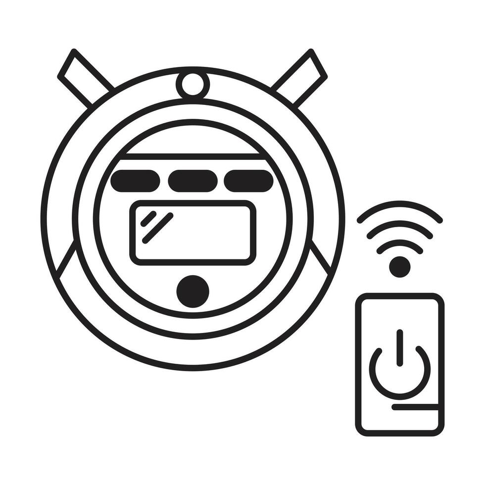 vacuum cleaner icon on white background vector