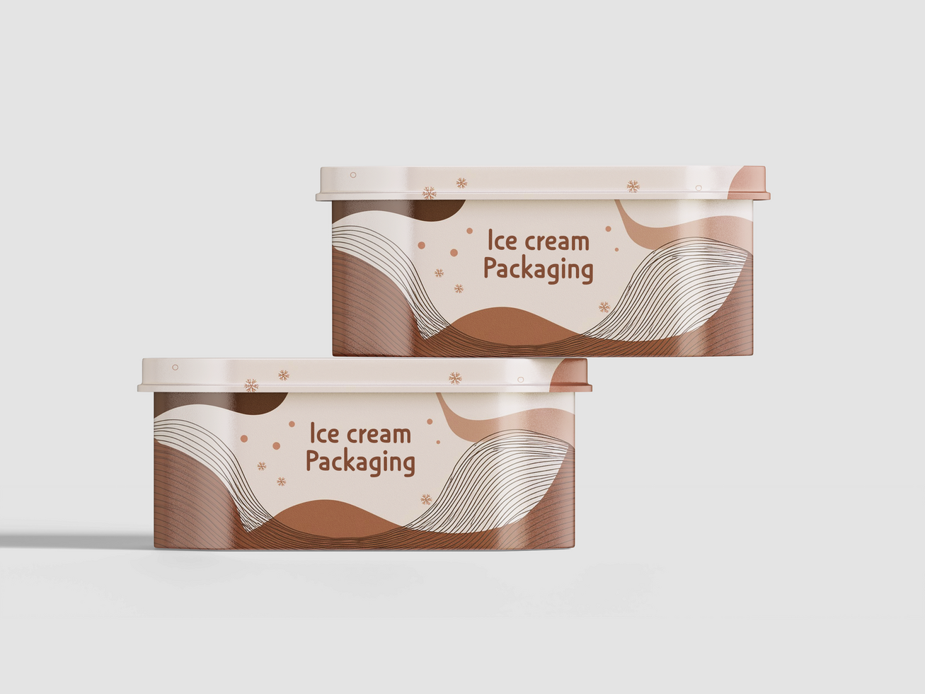 Container food mockup editable psd