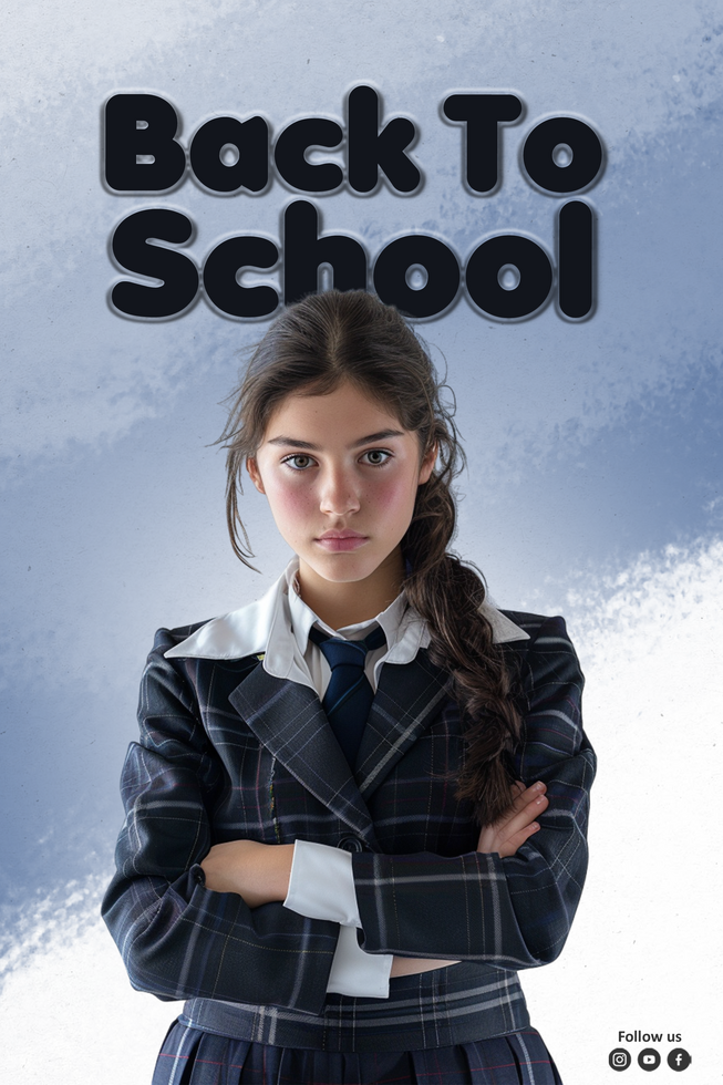 Welcome Back to school post psd