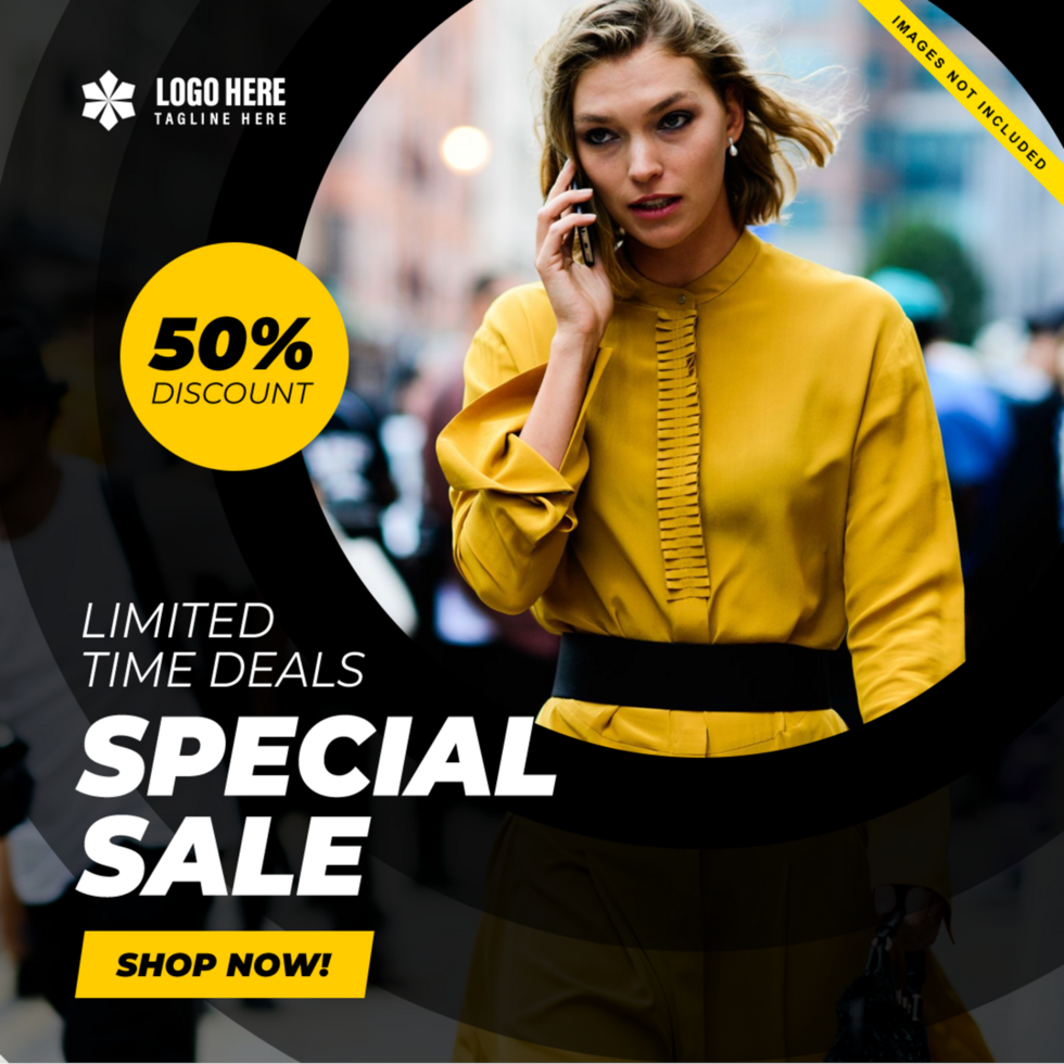 Limited time offer post design psd