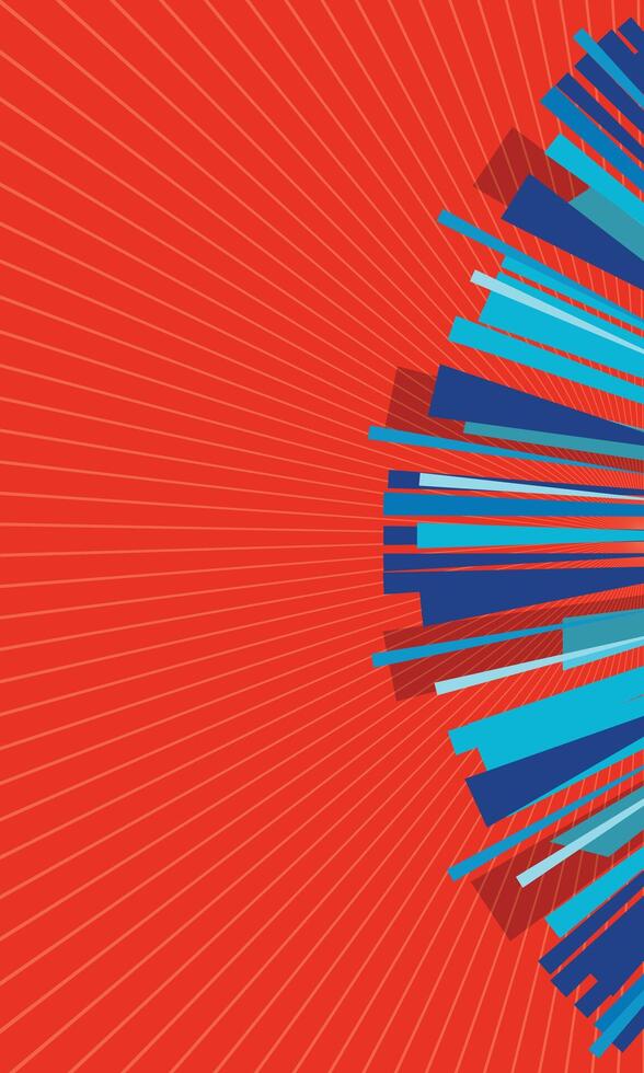 Abstract radial geometric lines blank wallpaper vector