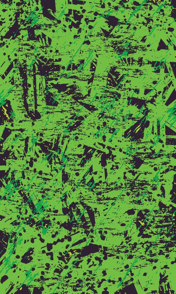 Green grunge brush stroke textured abstract wallpaper vector