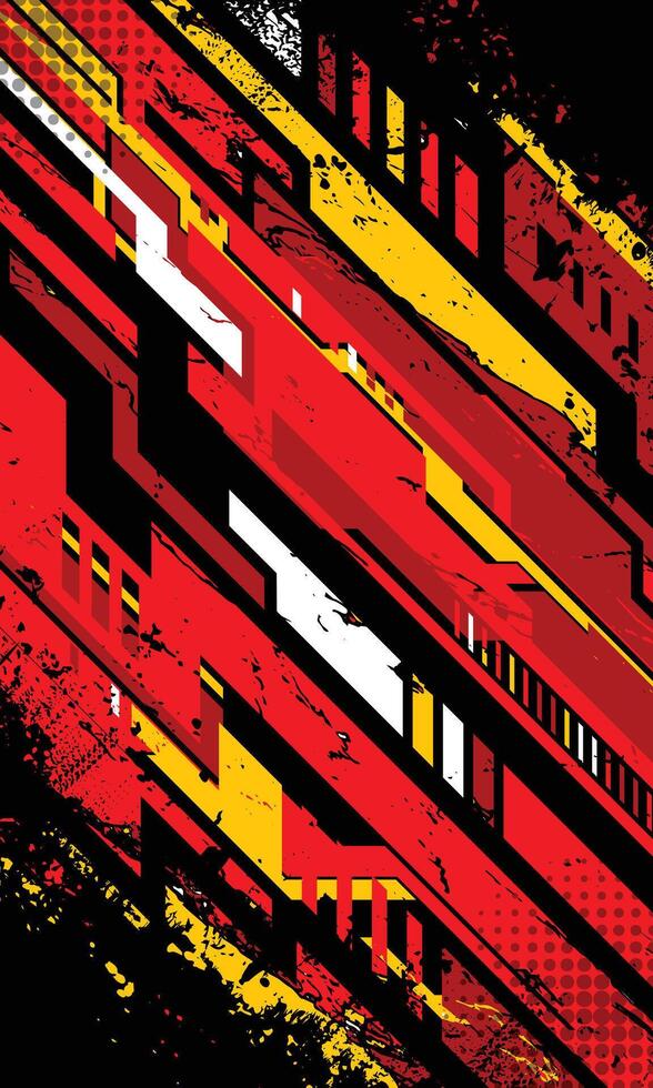 Abstract futuristic geometric stripes racing background for sublimation jersey vector