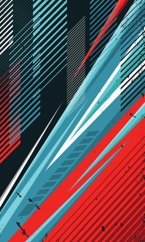 Abstract modern geometric stripes background for sublimation print sports jersey vector