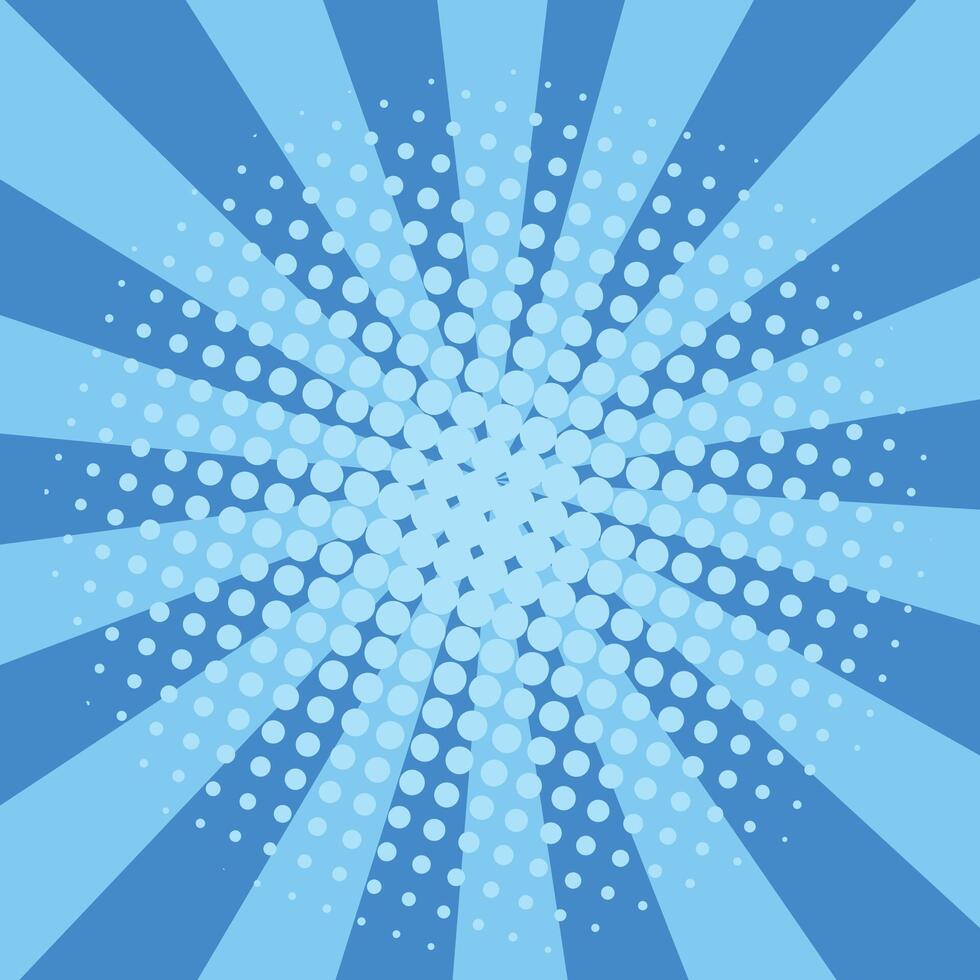 abstract background of sunburst. starburst with halftone. retro background vector