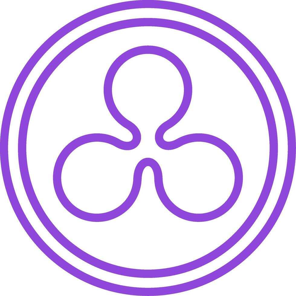 Ripple Line Two Color Icon vector