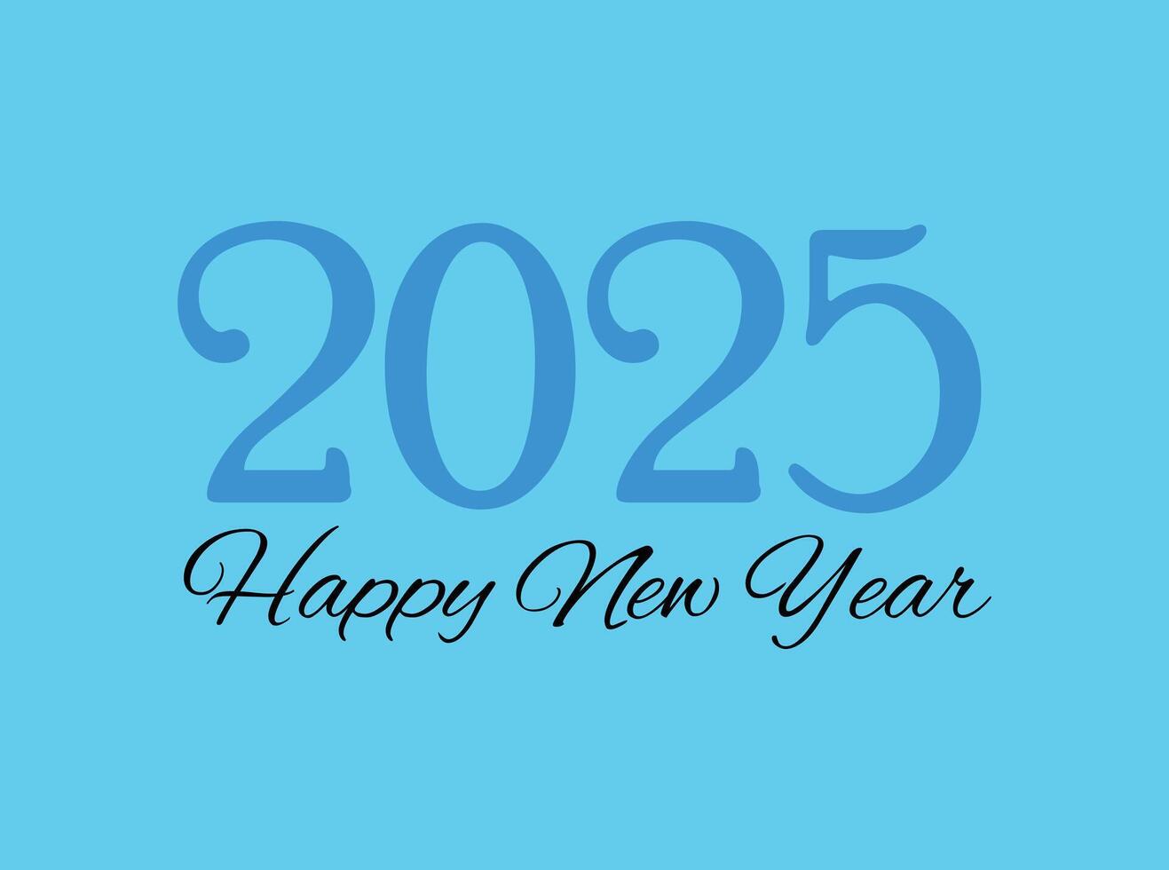 2025 Happy New Year Celebration Design vector