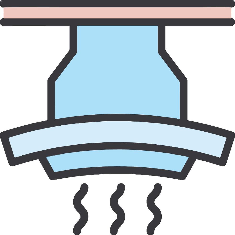 A blue and white icon of a water heater vector