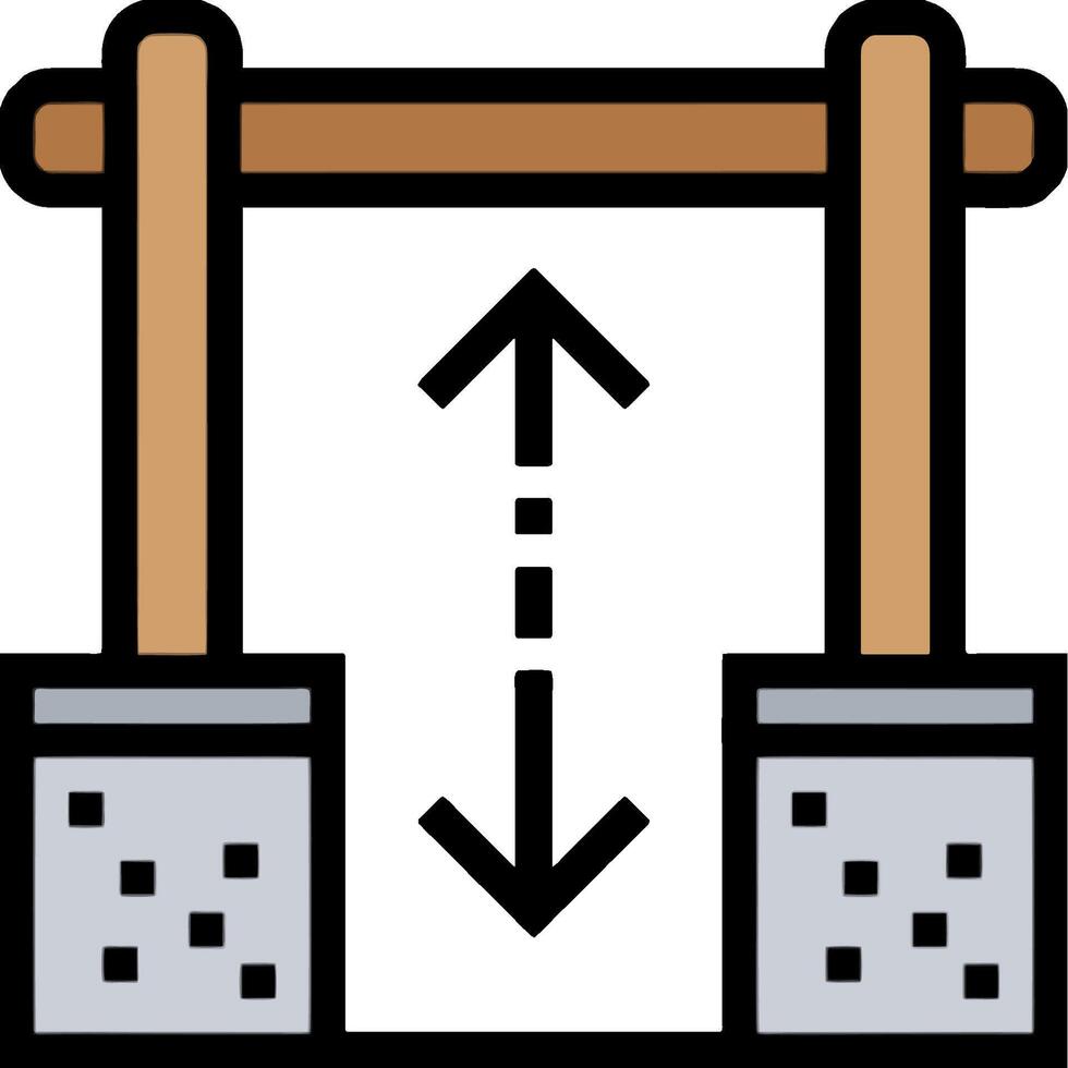 A shovel and a shovel with an arrow pointing up vector